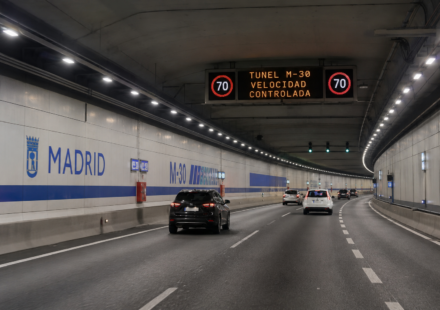 Túnel de la M-30 en Madrid