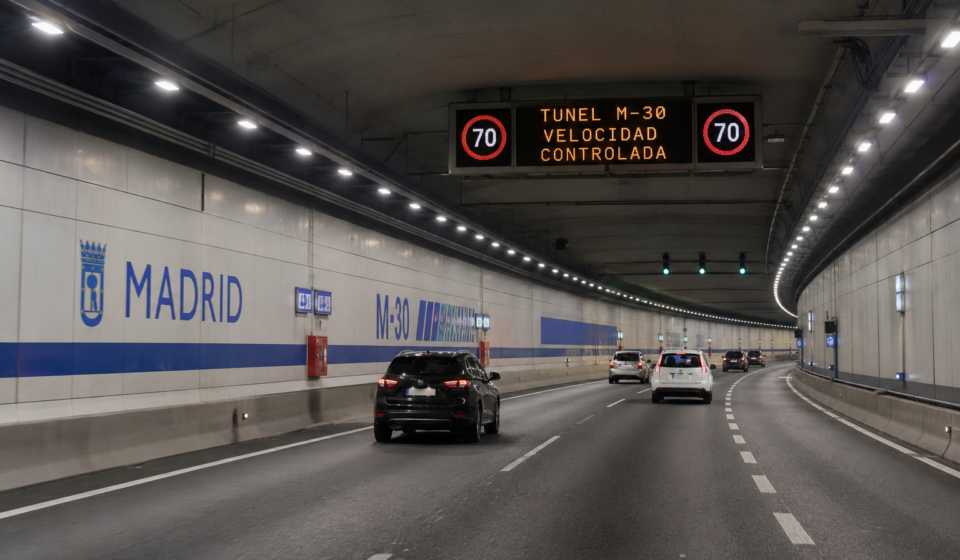 Túnel de la M-30 en Madrid